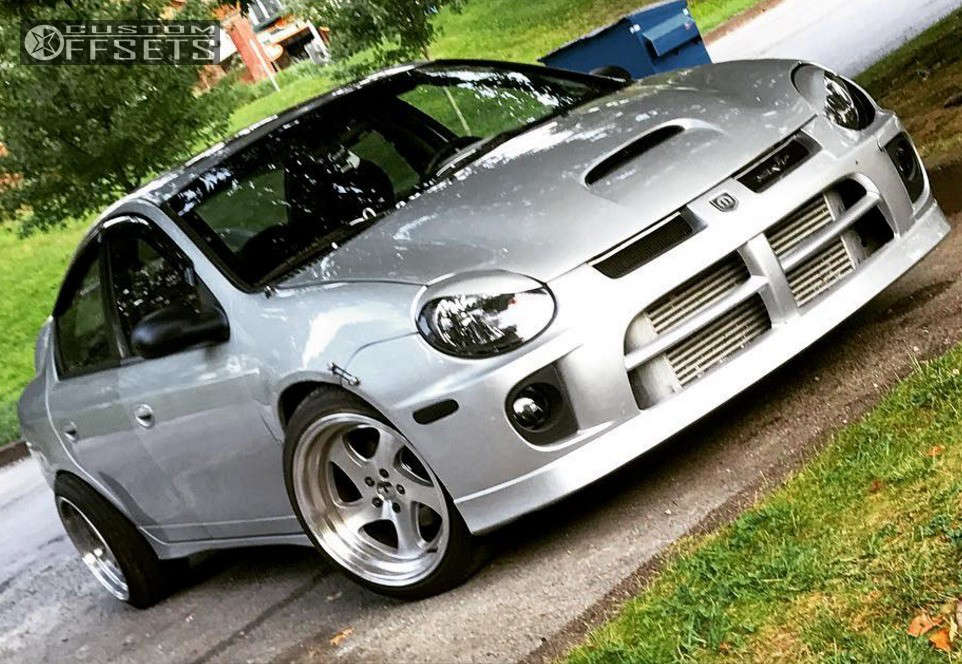 2004 Dodge Neon with 17x9.5 25 ARC Ar5 and 215/45R17 Nexen 3000 and  Coilovers | Custom Offsets