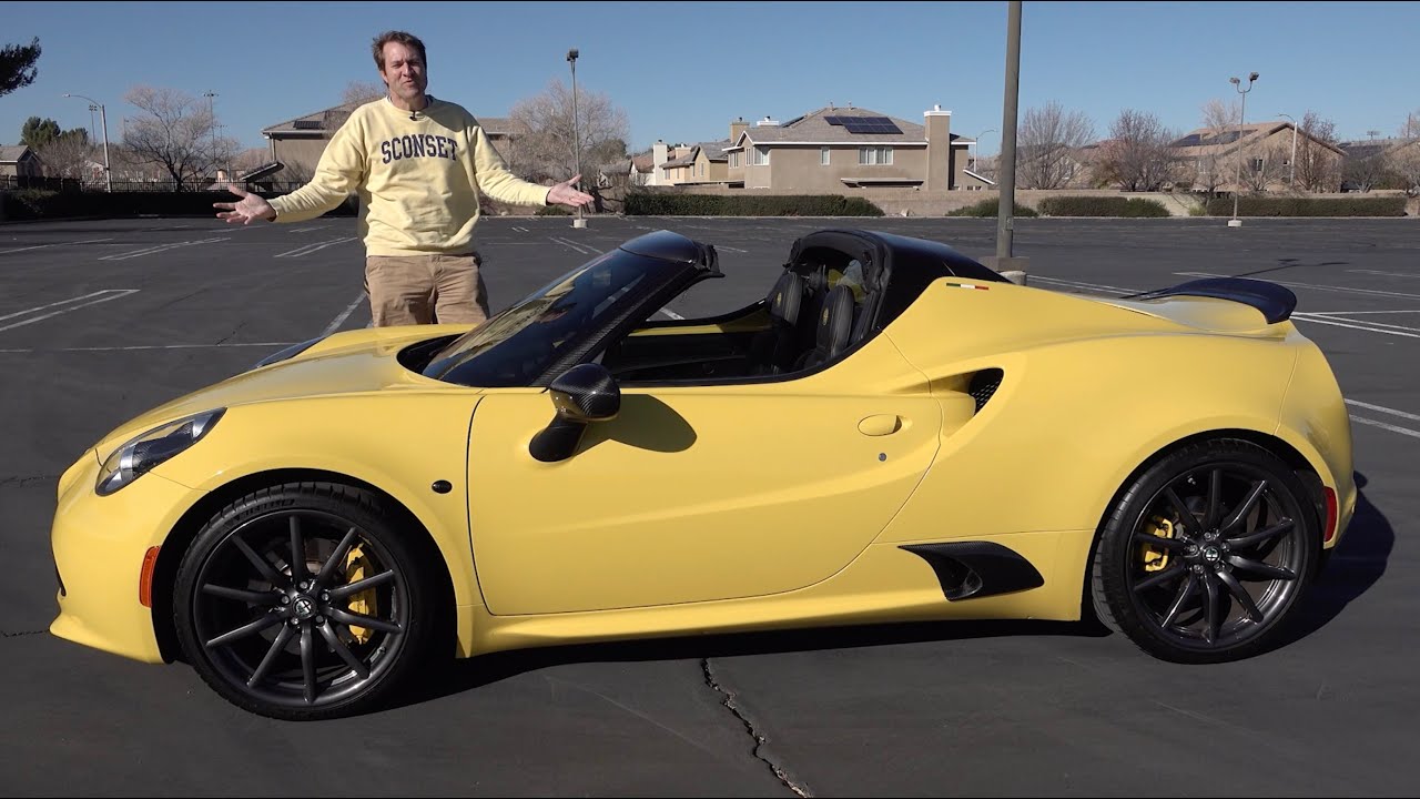 The Alfa Romeo 4C Spider is a Baby Supercar - YouTube