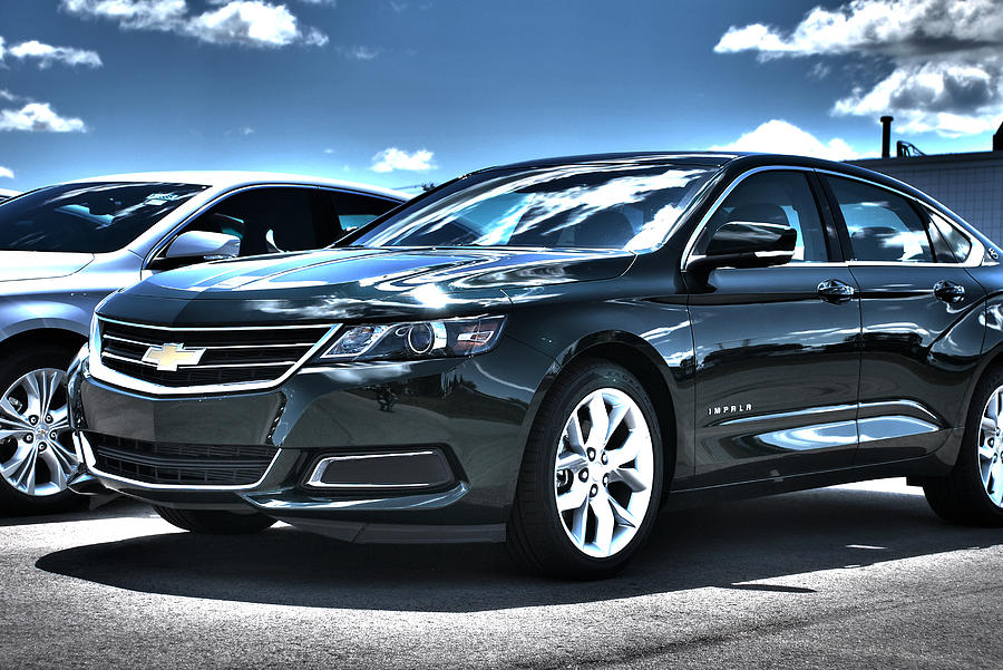 2015 Chevrolet Impala in Green Photograph by Adam Kushion - Pixels