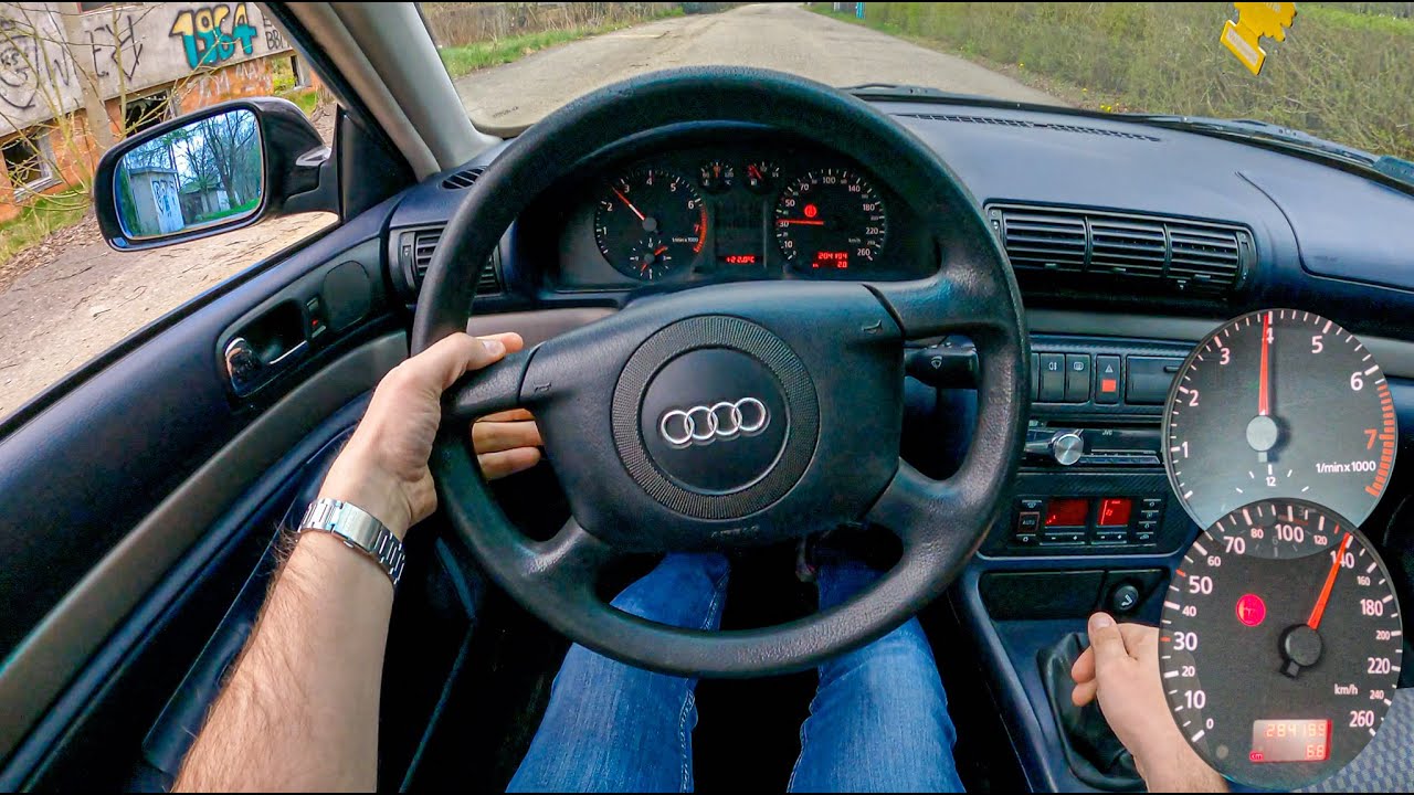 1998 Audi A4 B5 (1.6 I 101 HP) |0-100| POV Test Drive #756 Joe Black -  YouTube