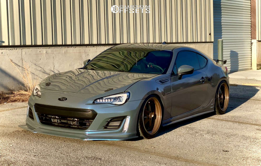 2017 Subaru BRZ with 18x9.5 35 ESR Sr04 and 235/45R18 Nitto Neo Gen and  Coilovers | Custom Offsets