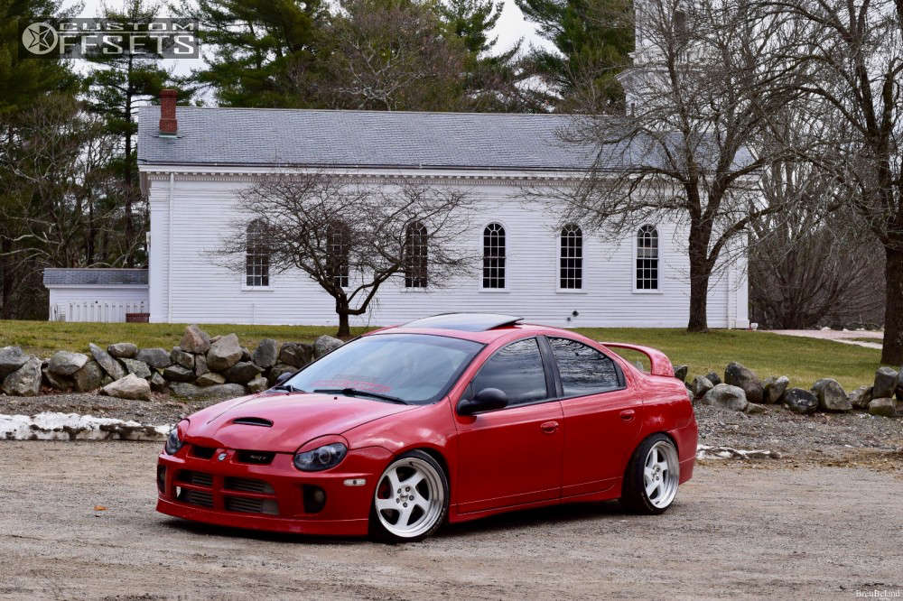 2005 Dodge Neon with 17x9 25 Whistler Kr1 and 205/40R17 Federal 595 Evo and  Coilovers | Custom Offsets