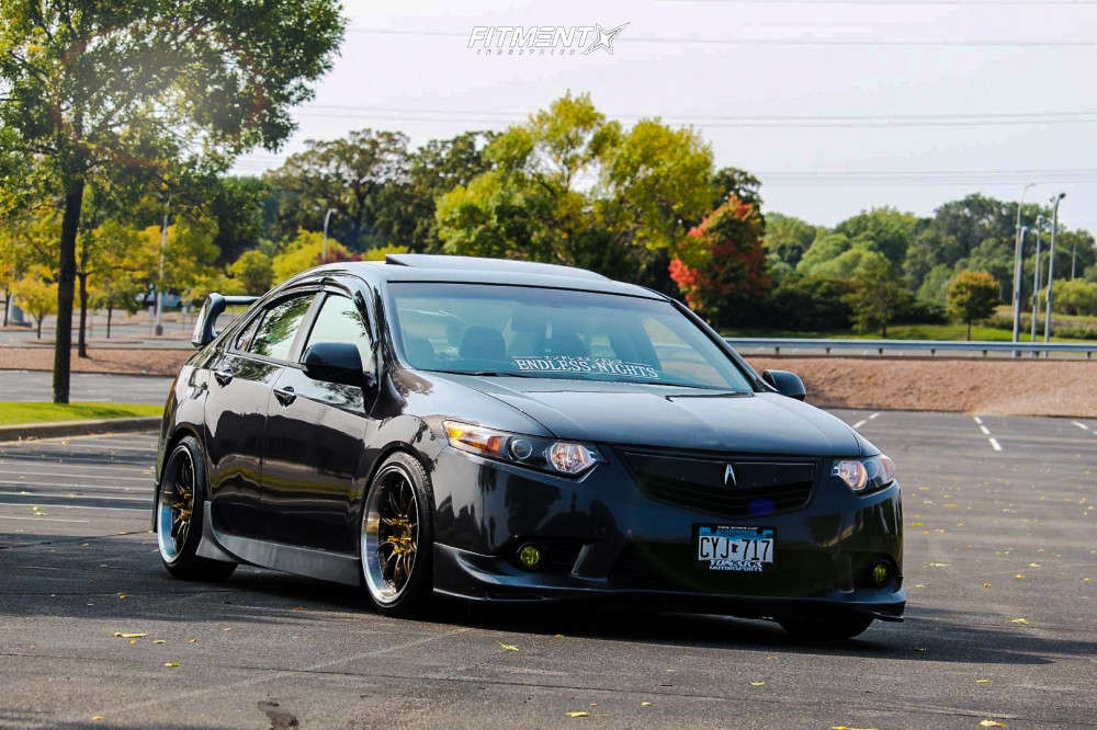 2012 Acura TSX Base with 18x9.5 Aodhan Ds07 and Nankang 225x40 on Coilovers  | 1274904 | Fitment Industries