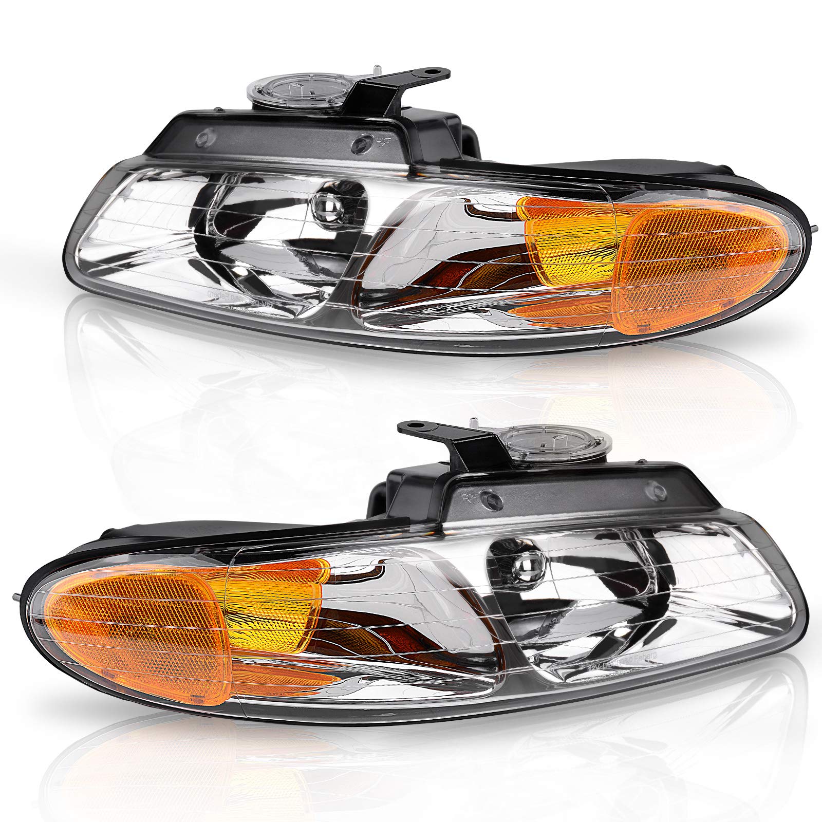 Amazon.com: DWVO Headlight Assembly Compatible with 1996-1999 Dodge  Caravan/Grand Caravan / 96-99 Chrysler Town and Country / 1996 1997 1998  1999 Plymouth Voyager/ Grand Voyager : Automotive