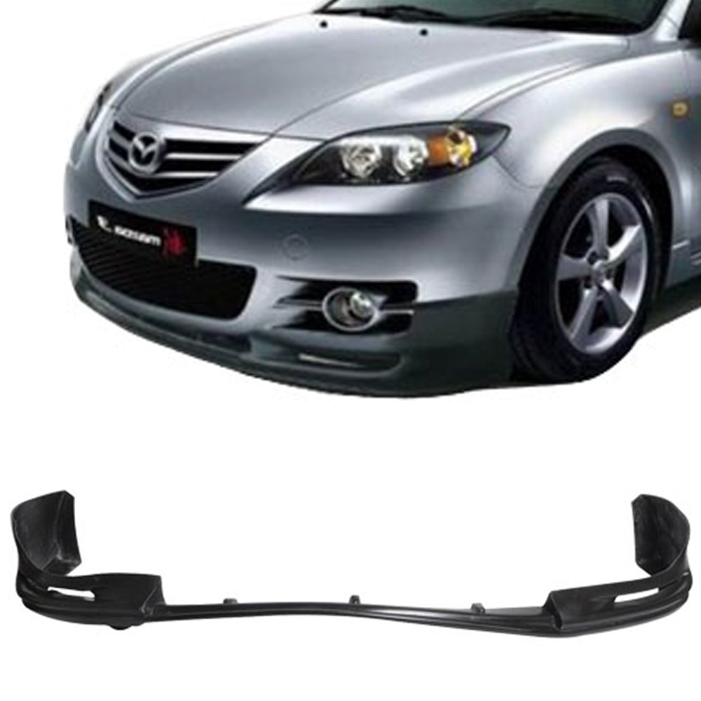Amazon.com: Front Bumper Lip Compatible With 2004-2006 Mazda 3 Type-S, S  Type PU Black Front Lip Spoiler Splitter by IKON MOTORSPORTS, 2005 :  Automotive