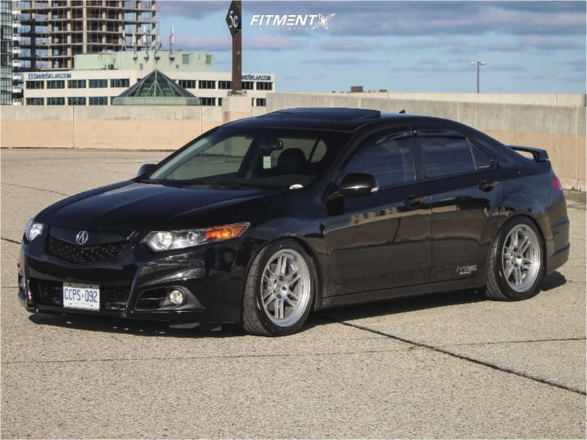 2013 Acura TSX Tech with 18x9 Enkei Rpf1 and Firestone 245x40 on Coilovers  | 1966519 | Fitment Industries