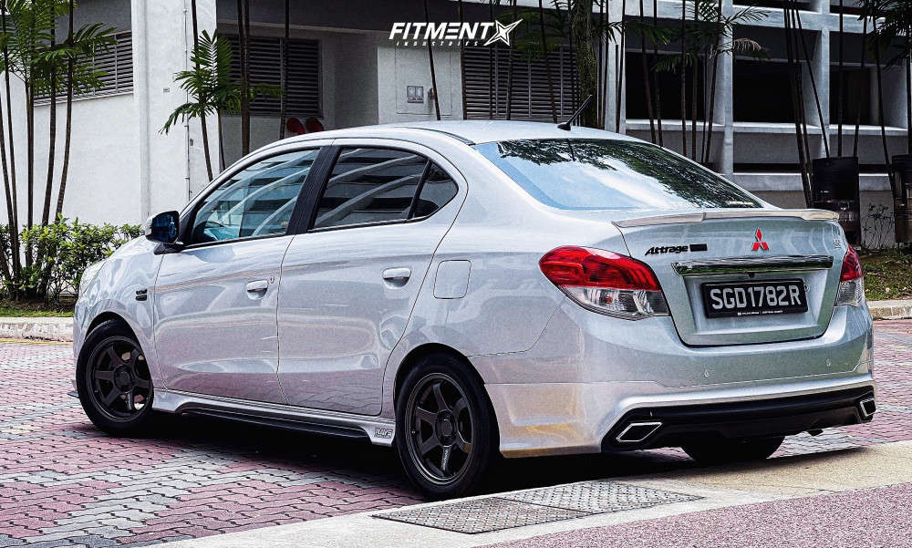 2019 Mitsubishi Mirage G4 GT with 15x7 Rays Engineering TE37 Sonic Club  Racer and Yokohama 195x55 on Coilovers | 1923233 | Fitment Industries
