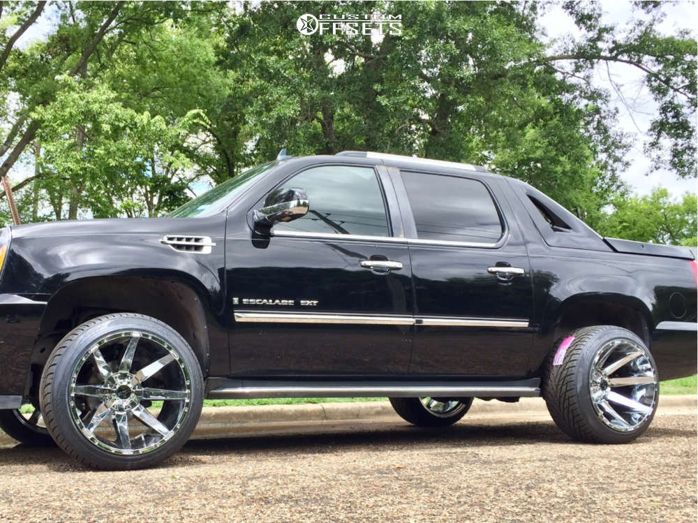 2007 Cadillac Escalade EXT with 22x14 -76 Scorpion Sc31 and 305/40R22 Toyo  Tires Proxes ST III and Suspension Lift 3.5" | Custom Offsets