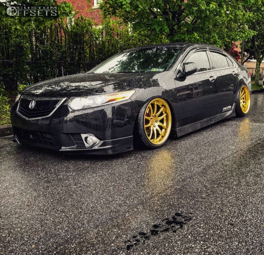 2012 Acura TSX with 19x9.5 15 Aodhan DS02 and 225/35R19 Delinte Other and  Air Suspension | Custom Offsets