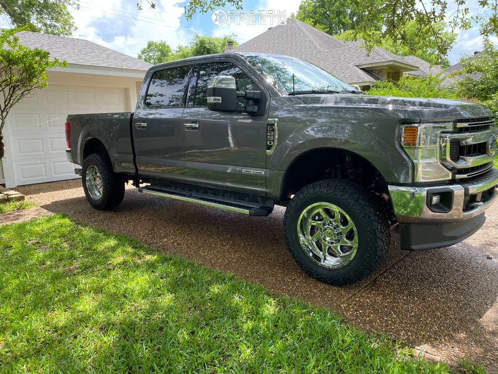 2021 Ford F-250 Super Duty with 20x10 -19 Motiv Offroad Morph and  35/12.5R20 Venom Power Terra Hunter X/t and Leveling Kit | Custom Offsets