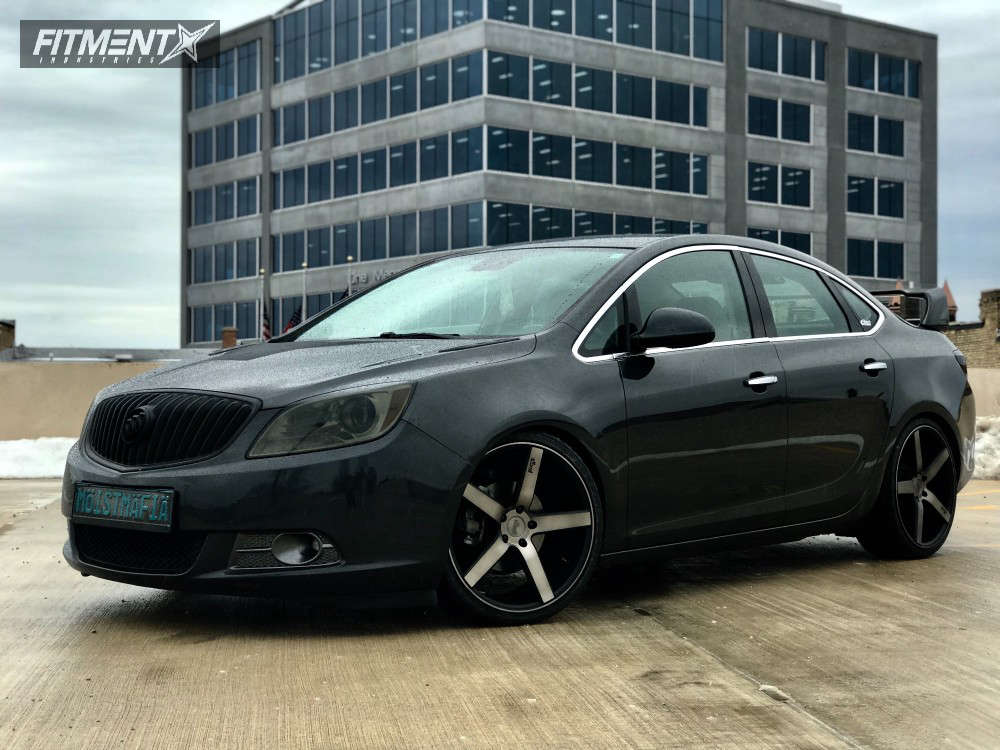2014 Buick Verano Base with 20x8.5 Niche Milan and Federal 225x35 on  Lowering Springs | 327211 | Fitment Industries
