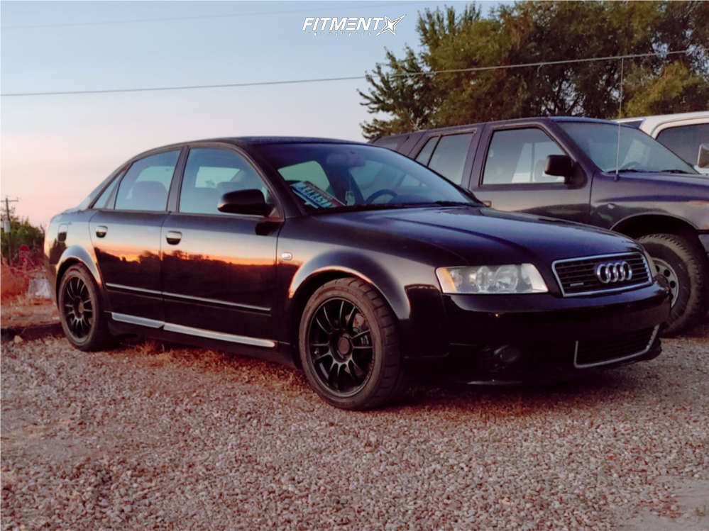 2004 Audi A4 Quattro Base with 17x8.5 Motegi Mr146 and GT Radial 245x40 on  Coilovers | 1736601 | Fitment Industries