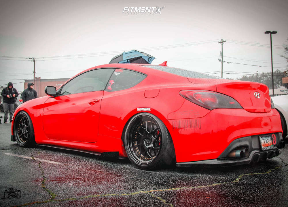 2010 Hyundai Genesis Coupe 2.0T R-Spec with 19x9.5 Aodhan Ds01 and  BFGoodrich 225x35 on Coilovers | 635092 | Fitment Industries