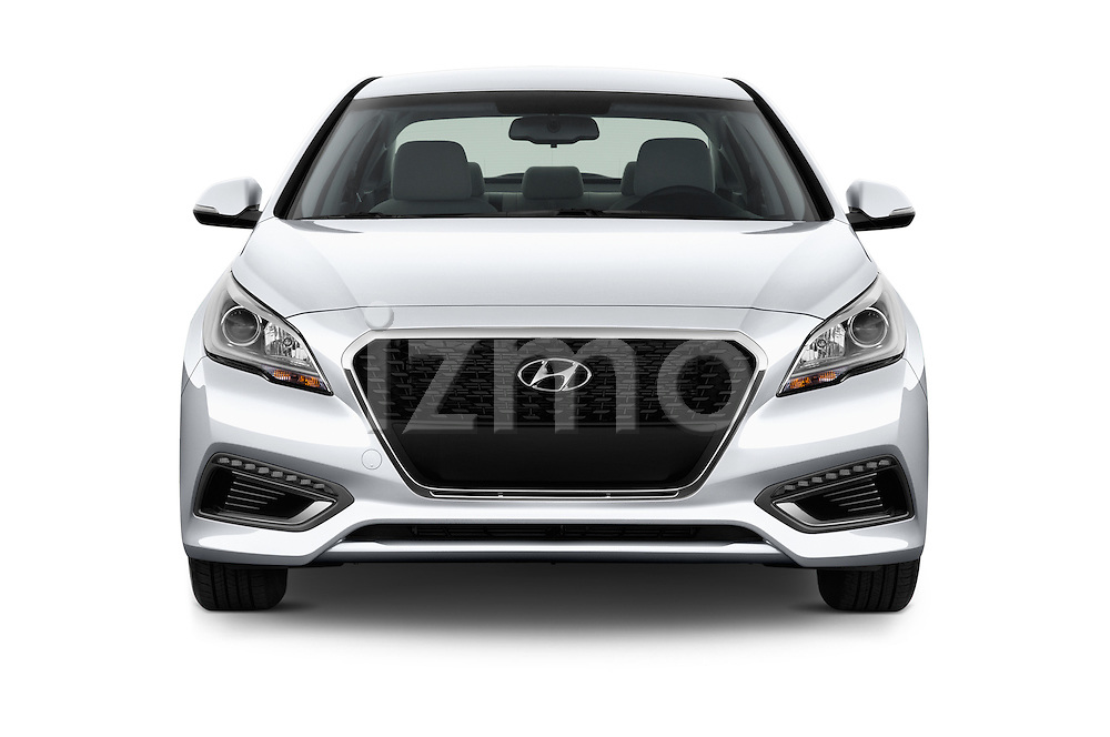 2017 Hyundai Sonata-Hybrid Hybrid 4 Door Sedan Front View Car Photography |  izmostock