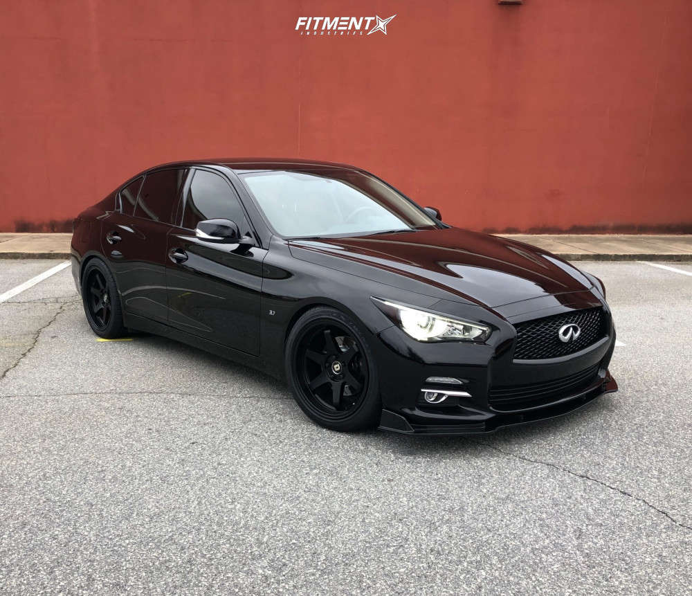 2015 INFINITI Q50 Base with 19x9.5 Drag Dr53 and Lexani 255x40 on Lowering  Springs | 746582 | Fitment Industries