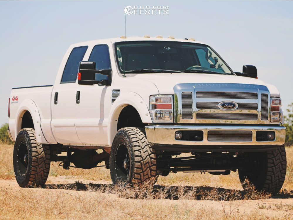 2008 Ford F-250 Super Duty with 20x10 -25 Ultra Hunter and 37/13.5R20 Toyo  Tires Open Country R/T and Suspension Lift 6" | Custom Offsets