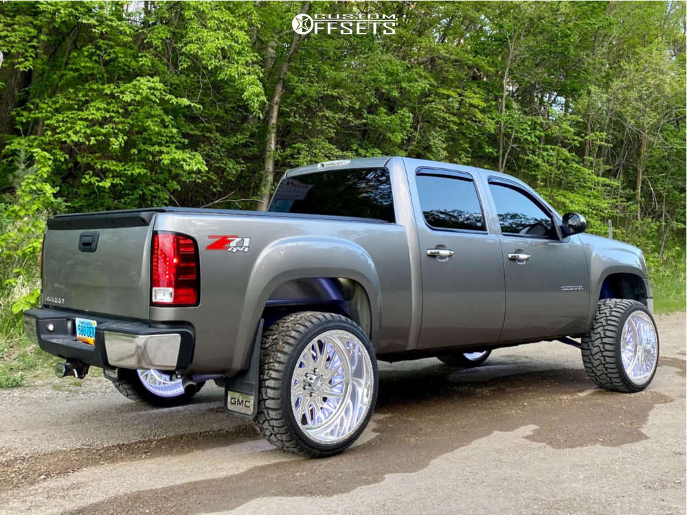 2012 GMC Sierra 1500 with 24x14 -73 American Force Nova Ss and 33/14.5R24  Haida Hd878 R/t and Suspension Lift 4.5" | Custom Offsets