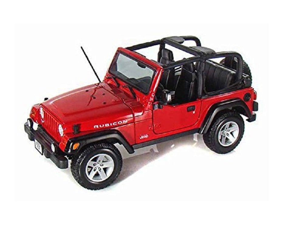 Amazon.com: Maisto 2004 Jeep Wrangler Rubicon 1:18 Diecast Model Car, Red :  Arts, Crafts & Sewing