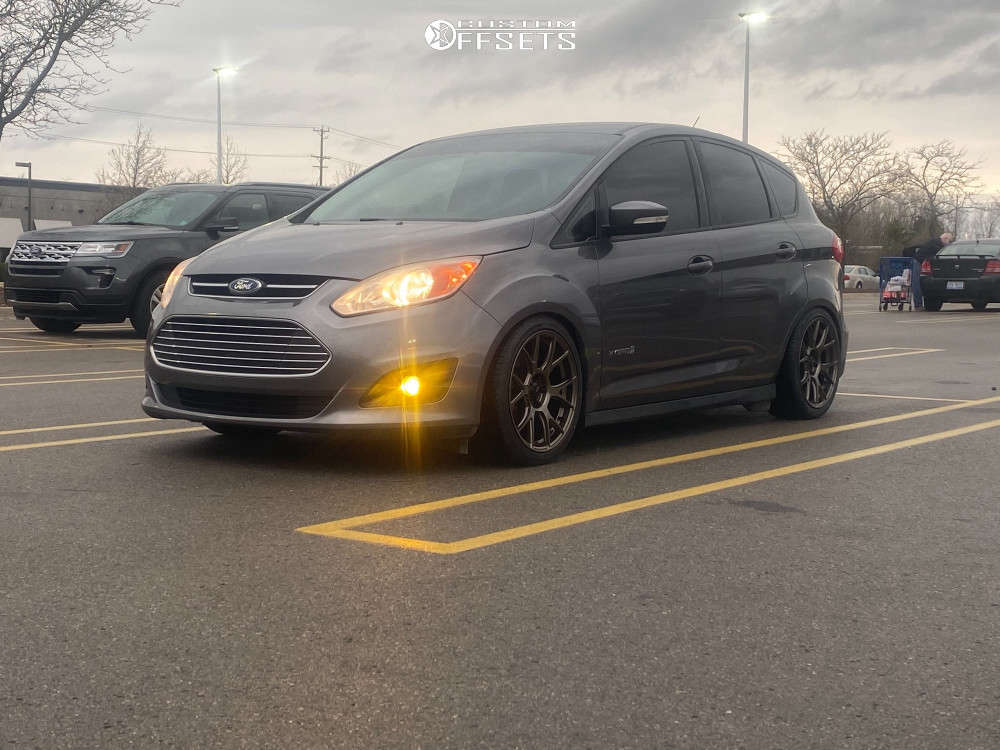 2014 Ford C-Max with 18x8.5 43 Konig Ampliform and 235/40R18 Westlake Sa07  and Coilovers | Custom Offsets