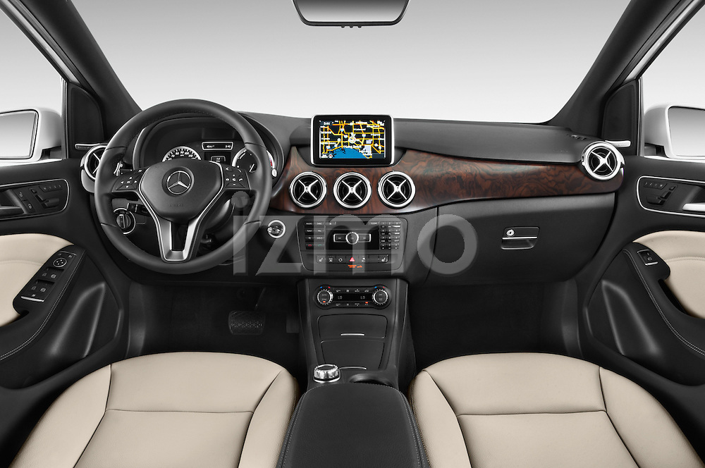 2014 Mercedes Benz B-Class Electric Drive 5 Door MPV Dashboard Stockphoto |  izmostock