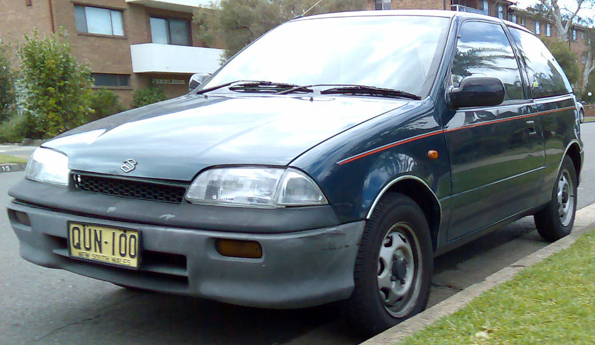 File:1997 Suzuki Swift Cino 3-door hatchback (2009-02-27).jpg - Wikimedia  Commons