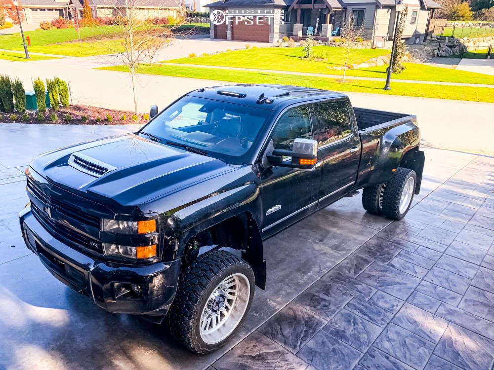 2015 Chevrolet Silverado 3500 HD with 24x12 -40 American Force Thrust Ccsd  and 35/13.5R24 Fury Offroad Country Hunter MTII and Suspension Lift 6.5" |  Custom Offsets