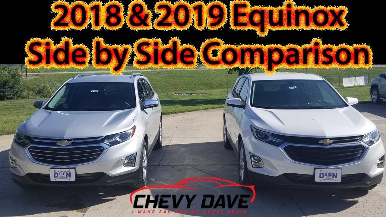2018 LT & 2019 Premier Equinox Side by Side Comparison - YouTube