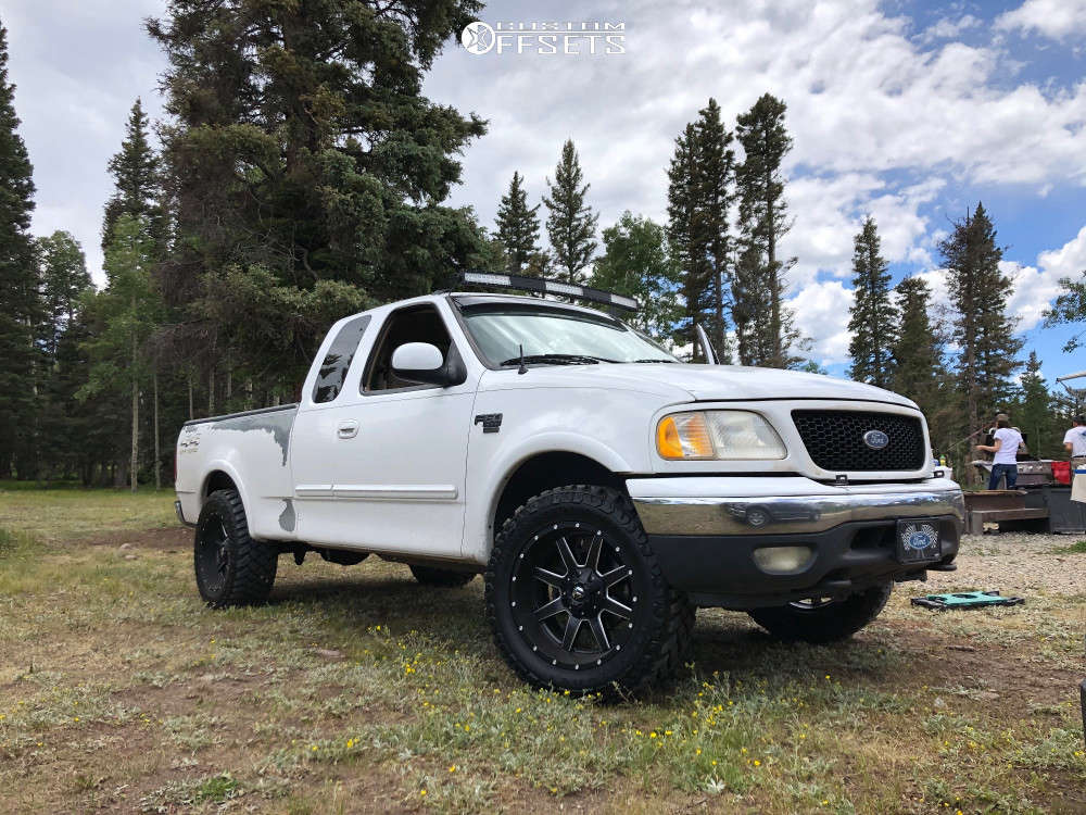 1999 Ford F-150 with 20x10 -18 Fuel Maverick D538 and 33/12.5R20 Firestone  Destination Mt2 and Stock | Custom Offsets