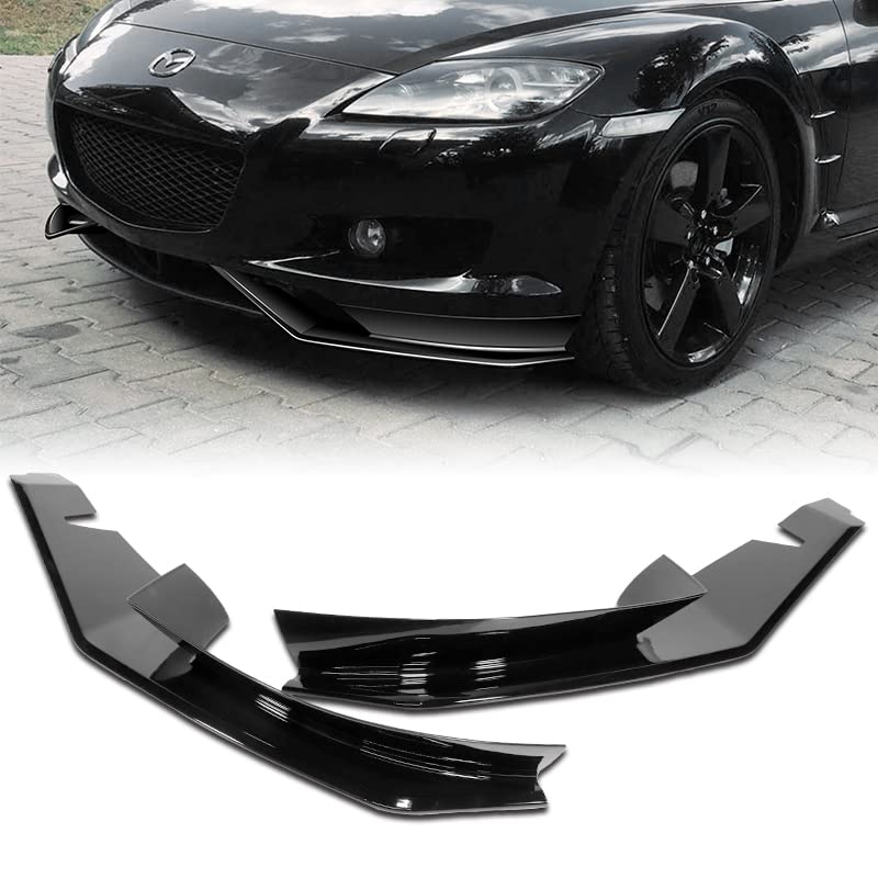 Amazon.com: DriftX Performance, 3PCS Front Bumper Lip Kit fit for  Compatible with 2004-2008 Mazda RX8 RX-8, MS-Style Splitter Trim Protection  Spoiler, Air-Dam-Chin-Diffuser (Painted Black) : Automotive