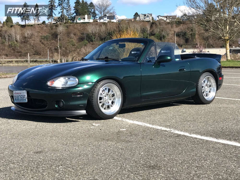2000 Mazda MX-5 Miata Base with 15x8 Neoz 5002 and Toyo Tires 195x45 on  Coilovers | 233766 | Fitment Industries