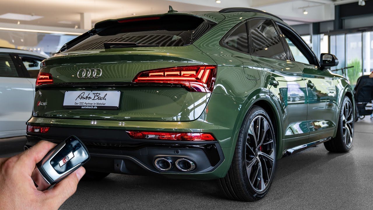 2023 Audi SQ5 Sportback TDI (341hp) in District green metallic - Sound &  Visual Review! - YouTube