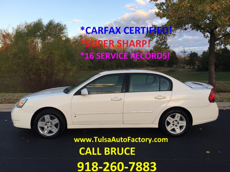 2006 CHEVY MALIBU LT SEDAN WHITE *CARFAX CERTIFIED* *GAS SAVER-32MPG* *WELL  MAINTAINED-16 SERVICE RE Auto Factory, LLC | Dealership in Broken Arrow