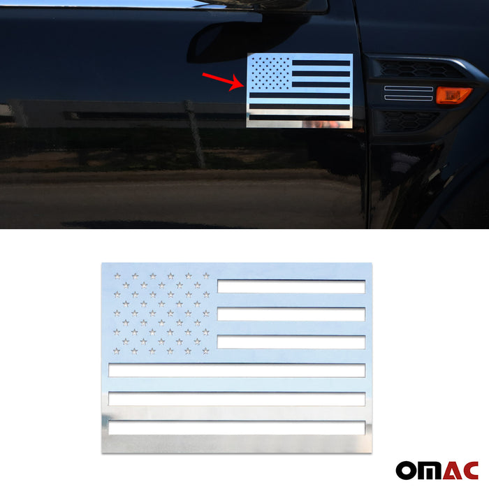US American Flag Chrome Decal Sticker Stainless Steel For Isuzu i-370 —  Omac Shop Usa - Auto Accessories