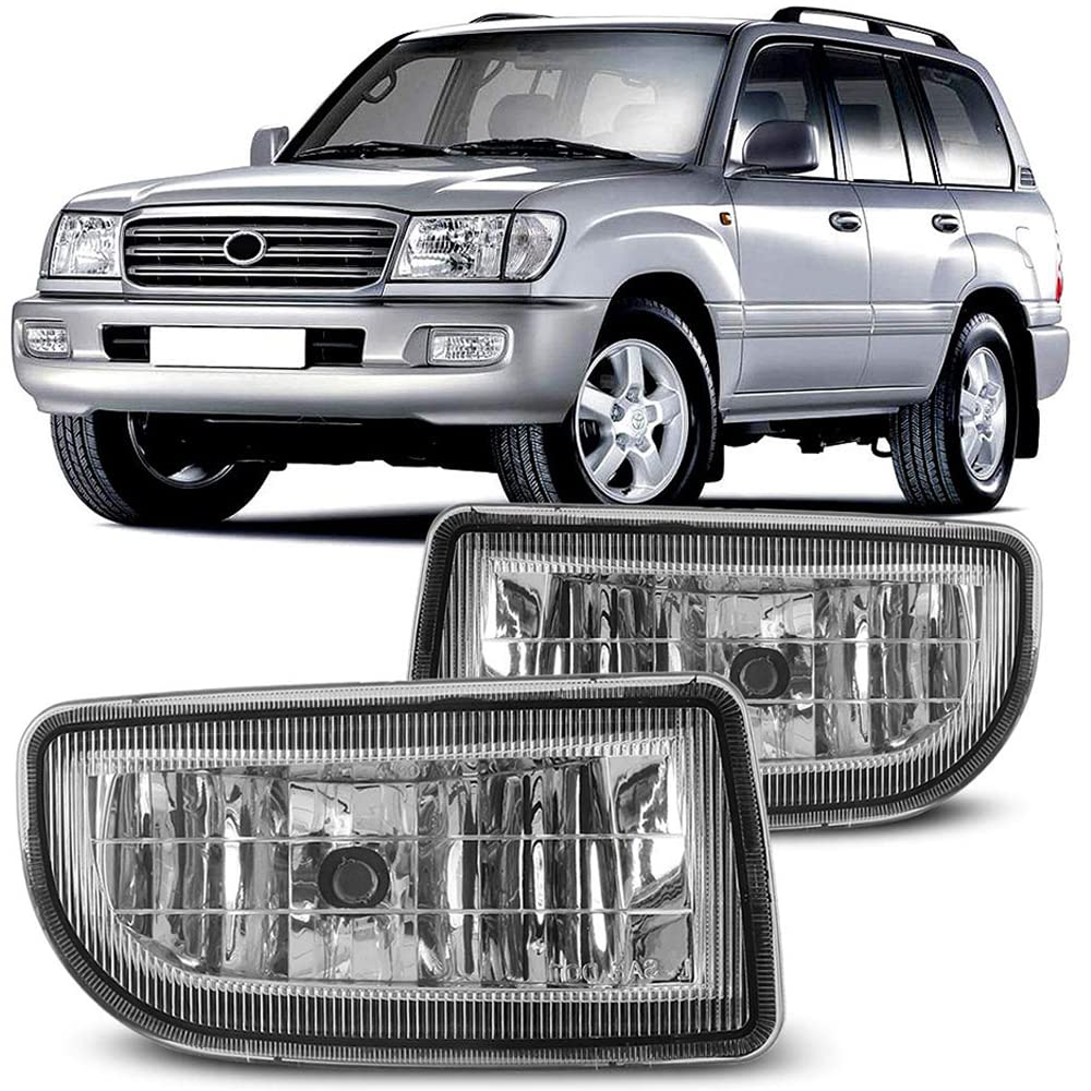 Amazon.com: Winjet Compatible with [1998 1999 2000 2001 2002 2003 2004 2005  2006 2007 Toyota Land Cruiser] Driving Fog Lights + Switch + Wiring Kit,  Clear lens, WJ30-0127-09 : Automotive