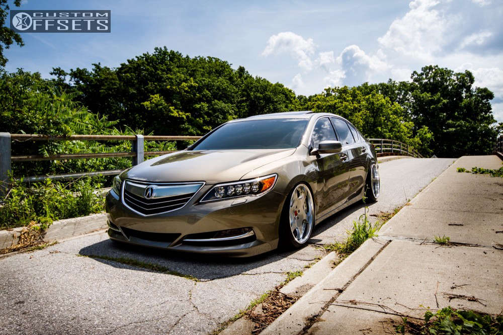 2015 Acura RLX with 20x10.5 13 Weds Bazreia and 225/35R20 Mazzini Eco and  Coilovers | Custom Offsets