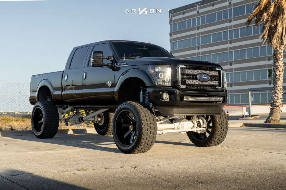 2016 Ford F-250 Super Duty Wheel Offset Hella Stance >5" Lifted >12" |  1472959 | ARKON OFF-ROAD