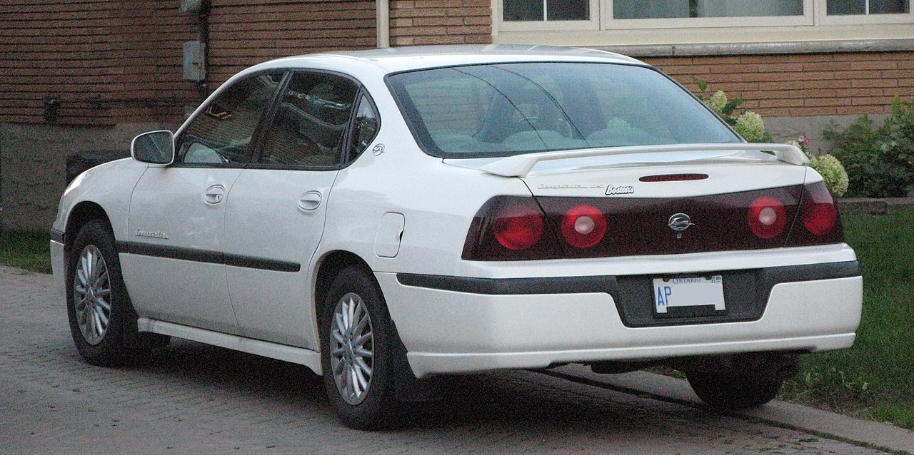 File:2003 Chevrolet Impala LS, Rear Left, 09-20-2020.jpg - Wikimedia Commons