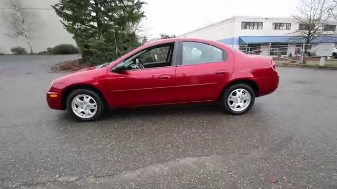 2003 Dodge Neon SXT | Red | 3D225200 | Redmond | Seattle | - YouTube