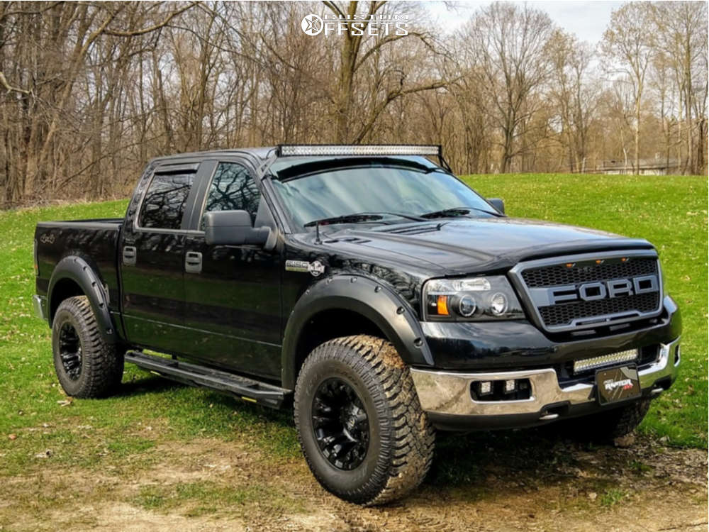 2005 Ford F-150 with 17x10 -18 Fuel Vapor and 35/12.5R17 Atturo Trail Blade  Xt and Leveling Kit | Custom Offsets