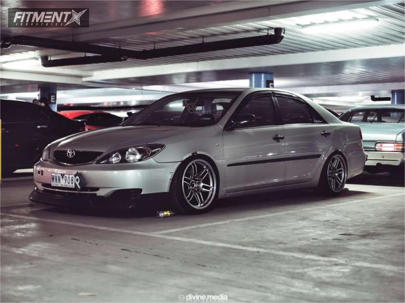 2003 Toyota Camry with 18x9.5 AME Tracers TM-02 and Kumho 225x40 on  Coilovers | 437456 | Fitment Industries