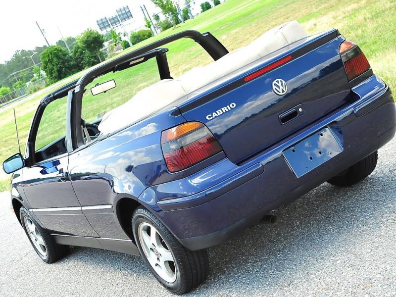 Davis AutoSports Rare 1999 VW Cabrio Mark 3.5 59k Miles Working Top For  Sale - YouTube